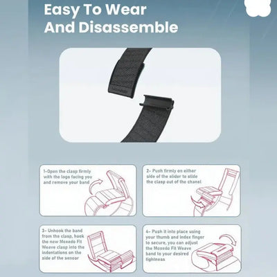 Moxedo Fit-Weave Nylon Braided Band for WHOOP 4.0 – Adjustable Breathable Replacement Strap scrollcart qatar