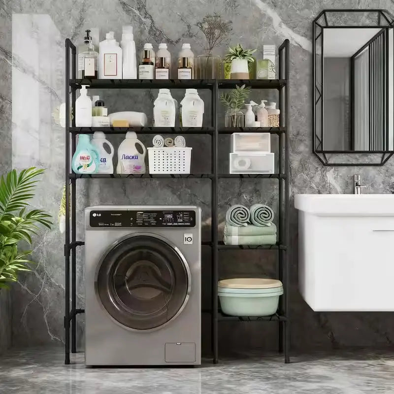 Multi-Functional 3-Tier Over-Washing Machine & Toilet Storage Rack Scrollcart Qatar 