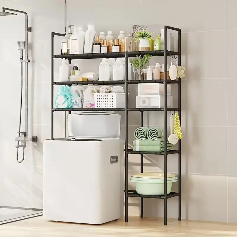 Multi-Functional 3-Tier Over-Washing Machine & Toilet Storage Rack Scrollcart Qatar 