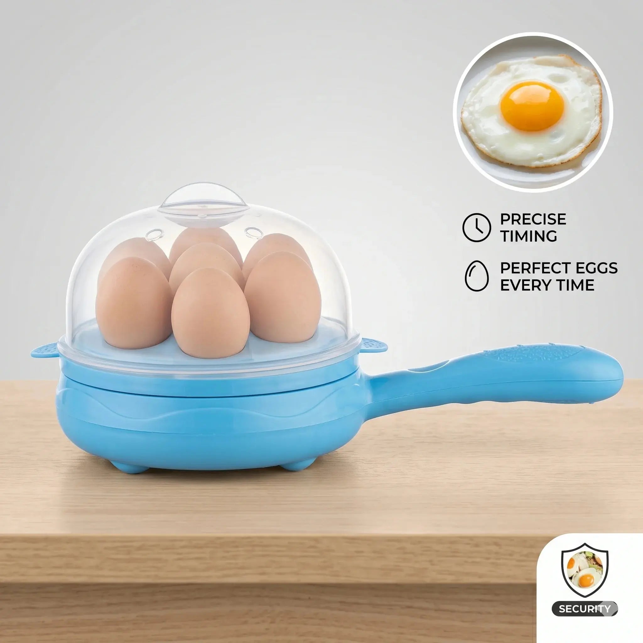 Multi-Functional Mini Electric Frying Pan & Egg Steamer Scrollcart Qatar 