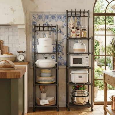 Multi-Layer Movable Storage Rack with 360° Wheels Scrollcart Qatar 