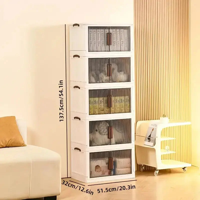 Multi-Layer Portable Storage Cabinet with Movable Wheels Scrollcart Qatar 