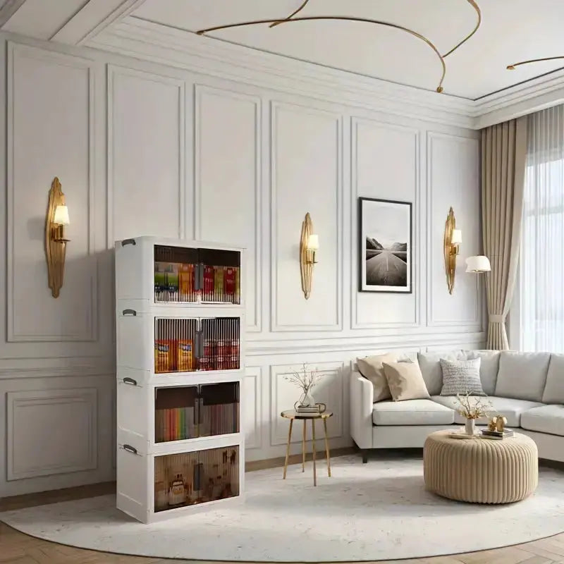 Multi-Layer Portable Storage Cabinet with Movable Wheels Scrollcart Qatar 