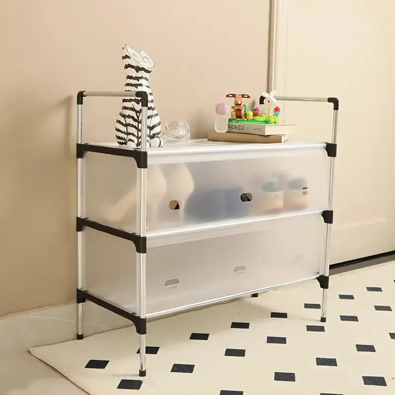 Metal Shoe Rack Organizer-Adjustable Space-Saving Storage for Home & Entryway Scrollcart Qatar 