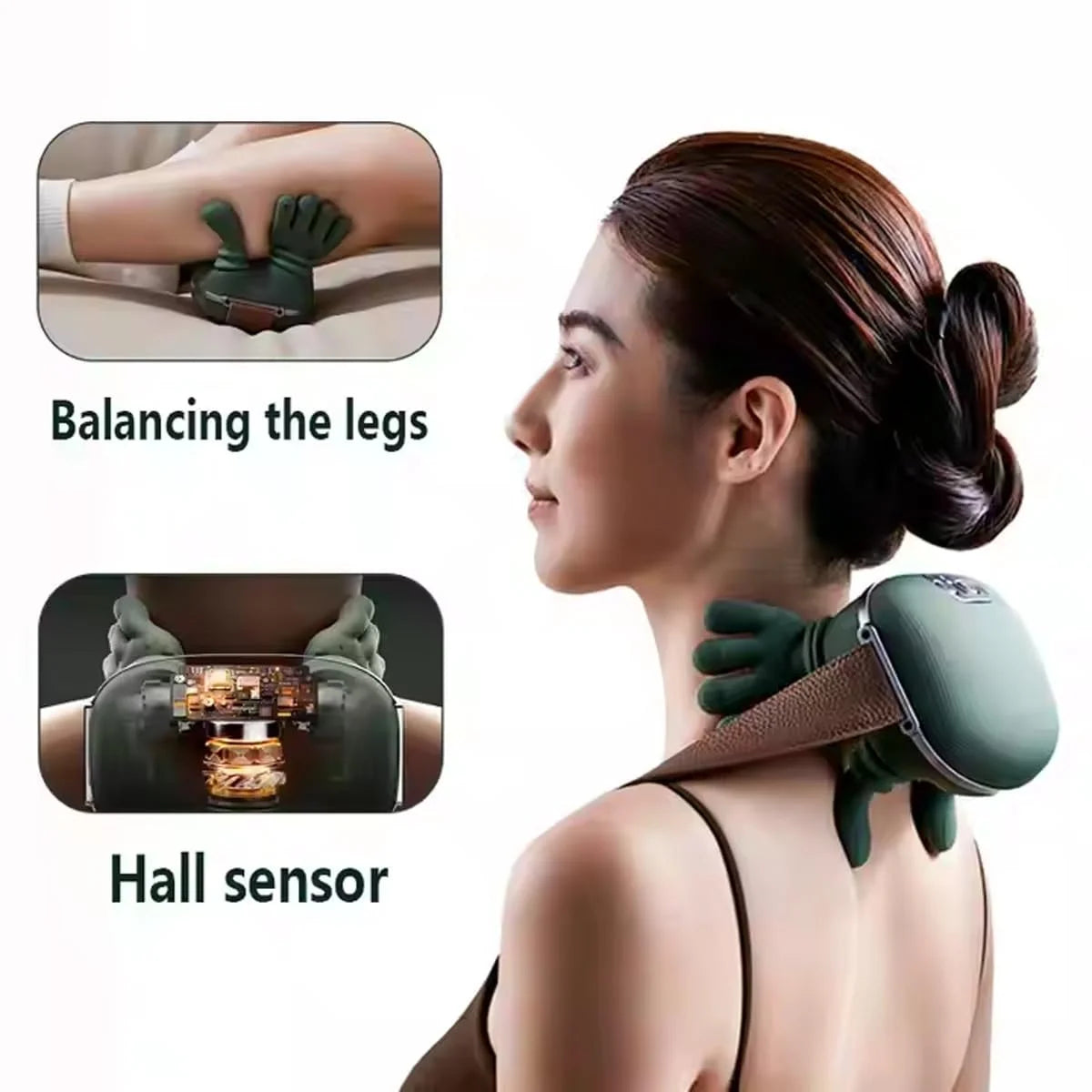 Neck Shoulder Massager – Shiatsu Heat Pain Relief Doha Qatar