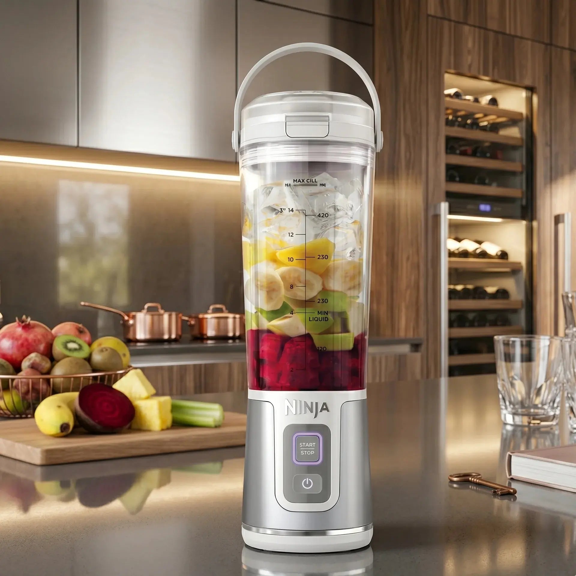 Ninja Blast Portable Cordless Personal Blender -White Scrollcart Qatar 