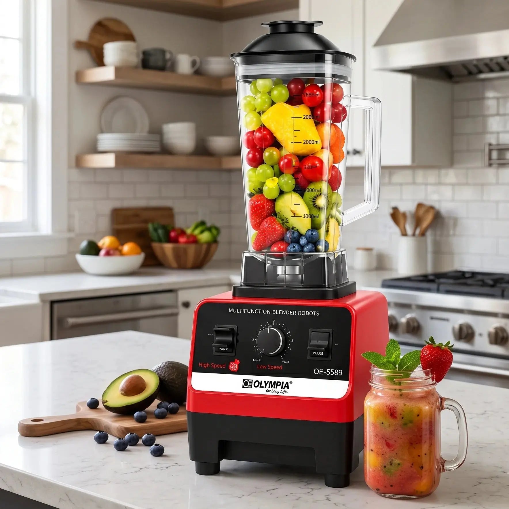 Olympia 2 in 1 Blender Juicer 5000W with Jar Doha Qatar