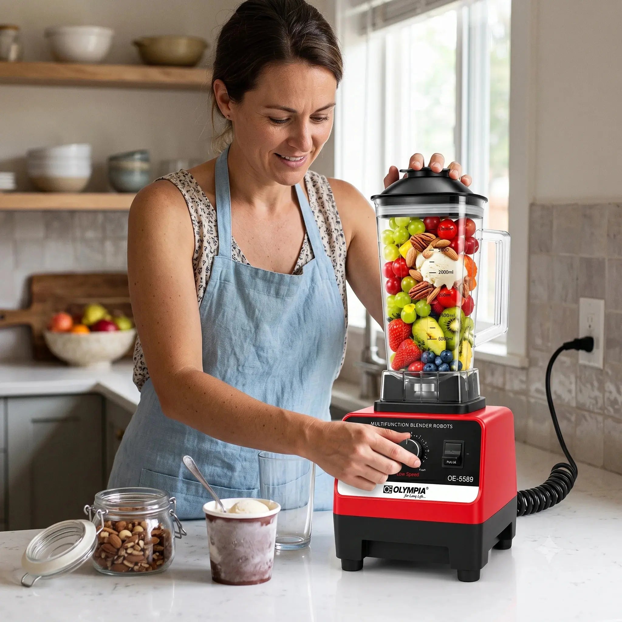 Olympia 2 in 1 Blender Juicer 5000W with Jar Doha Qatar