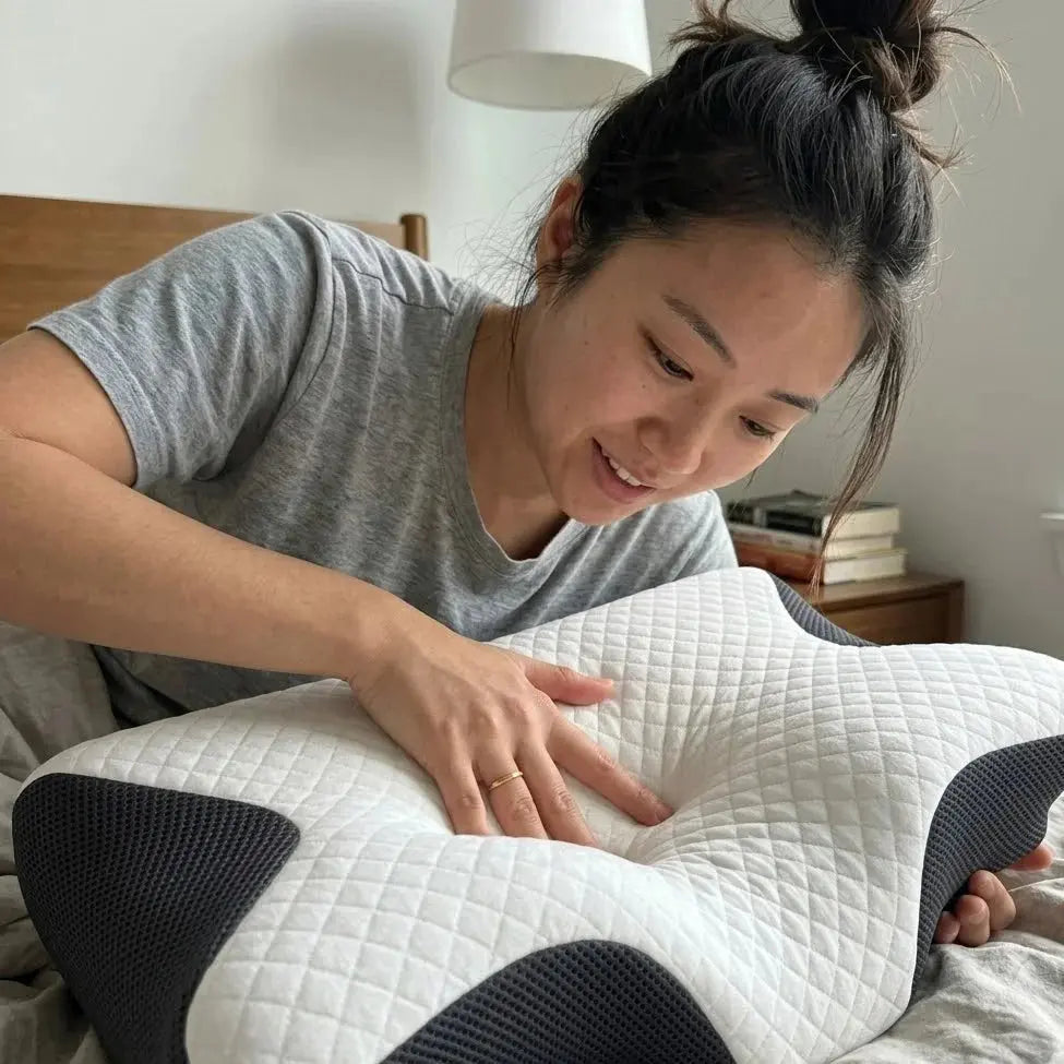 OrthoCloud Contour Memory Foam Pillow- Ergonomic Neck Support Scrollcart Qatar 
