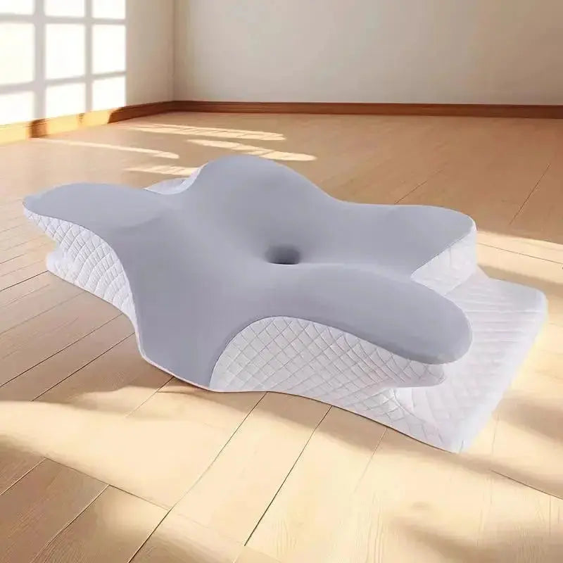 Orthopedic Memory Foam Cervical Pillow Butterfly Shape Scrollcart Qatar 