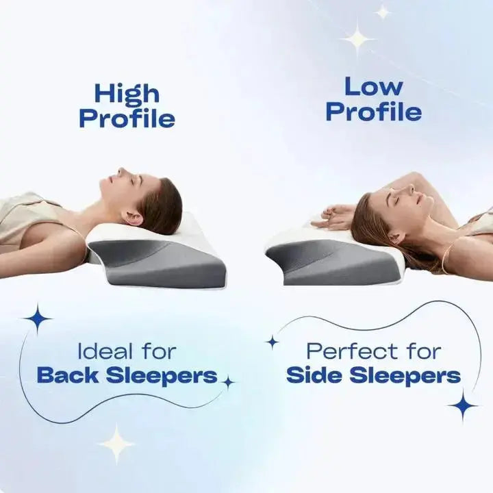 Orthopedic Memory Foam Cervical Pillow Butterfly Shape Scrollcart Qatar 