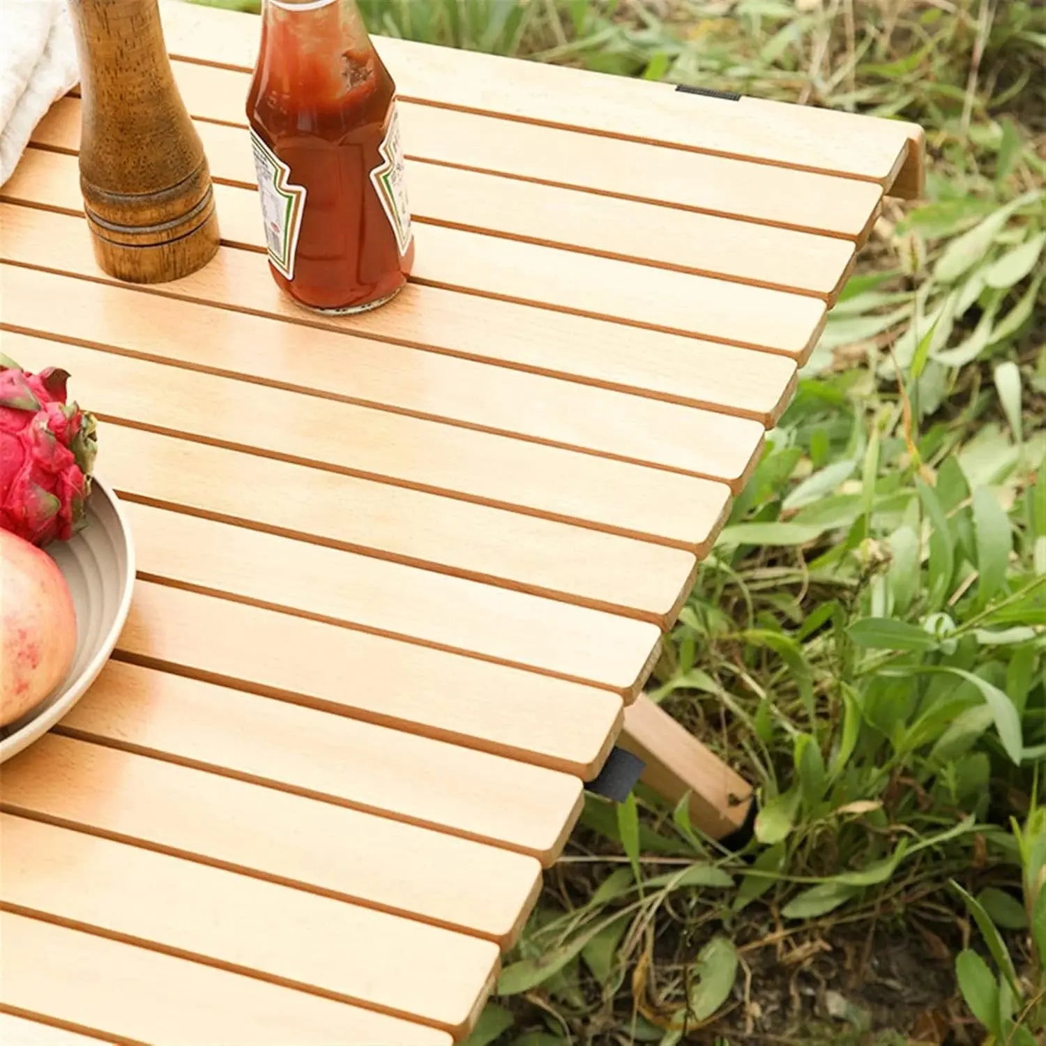 Outdoor Portable Camping Folding Table – Picnic Lightweight Roll Up Table Scrollcart Qatar 