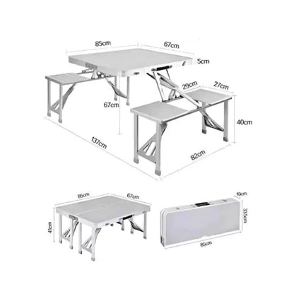 Outdoor Portable Camping Folding Table -  dimensions