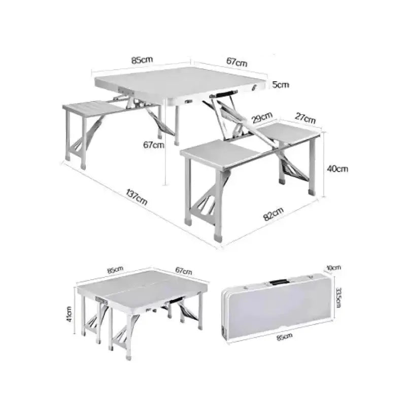 Outdoor Portable Camping Folding Table -  dimensions