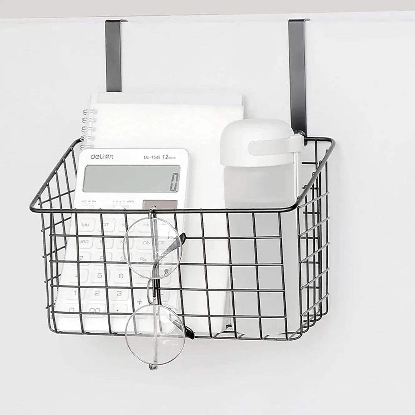 Over-Door Metal Hanging Storage Basket Scrollcart Qatar 