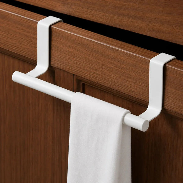 Over Door Towel Bar Rack – Stainless Steel Cabinet & Cupboard Hanger for Kitchen & Bathroom Scrollcart Qatar 