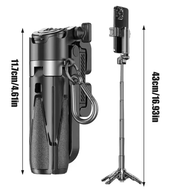 P15 Mini Selfie Stick Tripod with Wireless Remote Scrollcart Qatar 