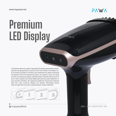 PAWA Optisteam Handheld Steamer with Display 1800W – 310ml Tank Scrollcart Qatar 
