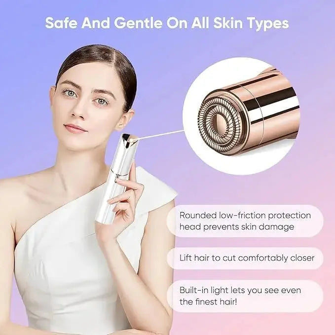 Painless Rechargeable Facial Hair Remover for Women Scrollcart Qatar 