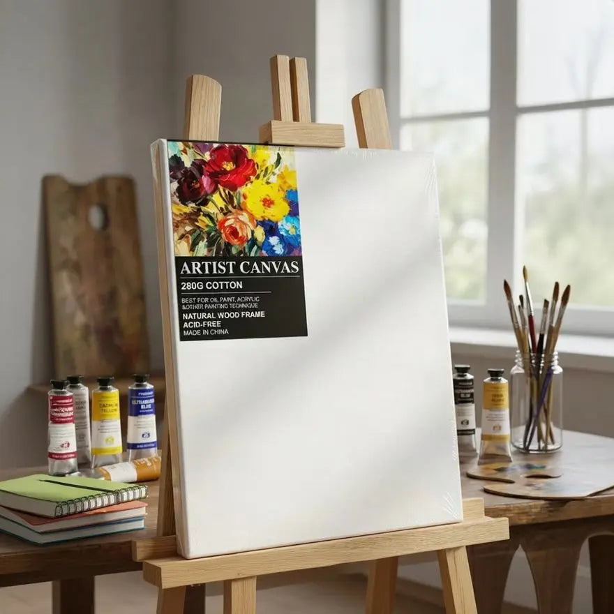Painting Canvas Board for Oil & Acrylic Painting-280G Cotton Scrollcart Qatar 
