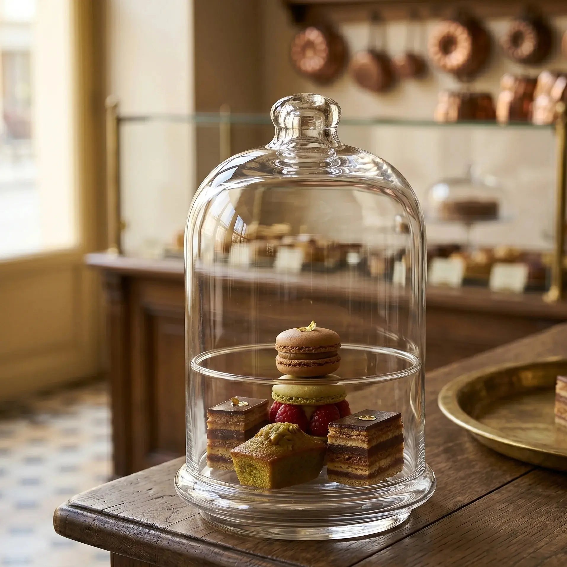 Pasabahce Midi Patisserie Glass Jar with Dome Scrollcart Qatar 