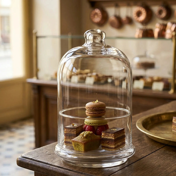 Pasabahce Midi Patisserie Glass Jar with Dome Scrollcart Qatar 