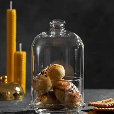 Pasabahce Midi Patisserie Glass Jar with Dome Scrollcart Qatar 