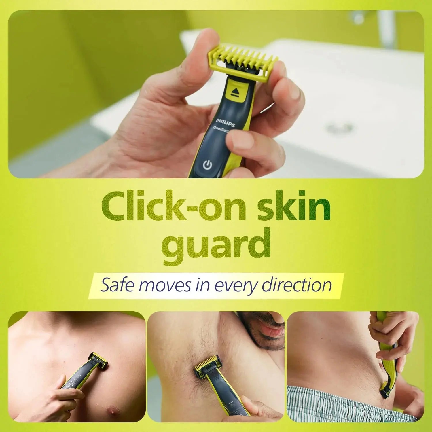 Philips One Blade Turbo2X QP2824/10-Grooming Kit for Face, Head & Body Marhaba international 