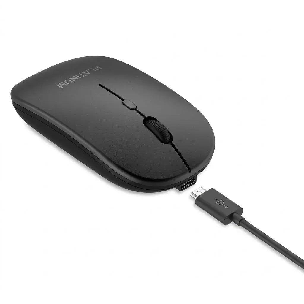 Platinum Duo Wireless Mouse, Black – P-WLMSDBK Scrollcart Qatar 