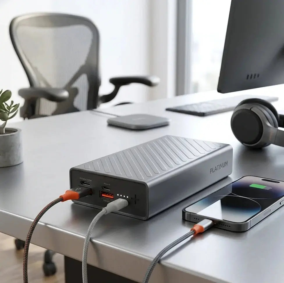 Platinum Flare Power Bank 20000mAh–20W PD Fast Charger Qatar