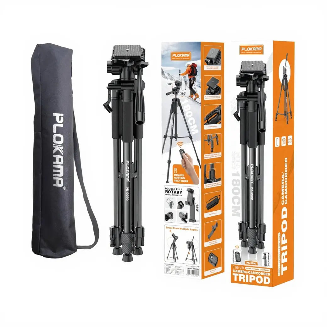 Plokama 180cm Camera Tripod – Adjustable Tripod Doha Qatar