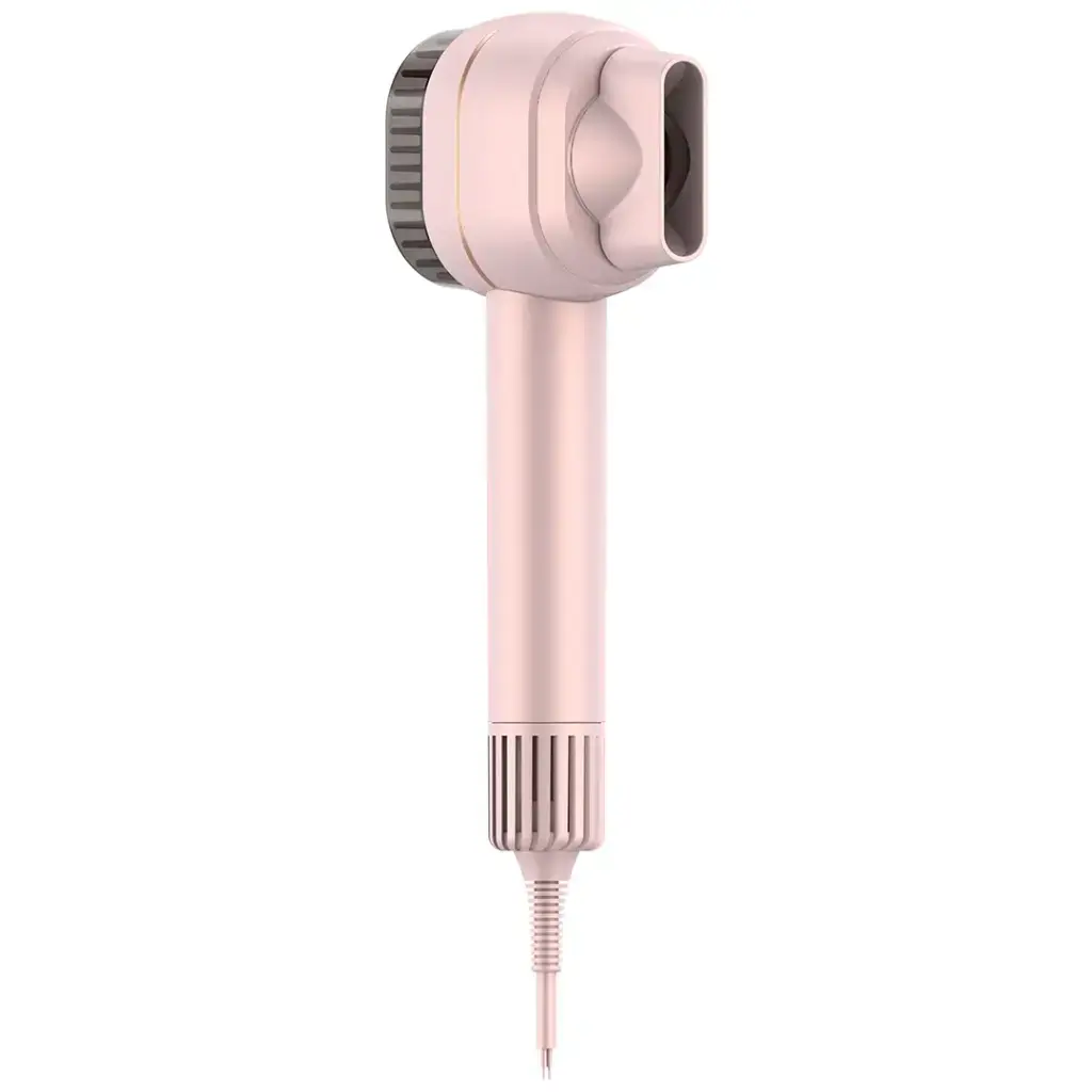 Porodo 2-in-1 Professional Hair Dryer & Straightener Brush with Smart Heat Control -Pink Scrollcart Qatar 