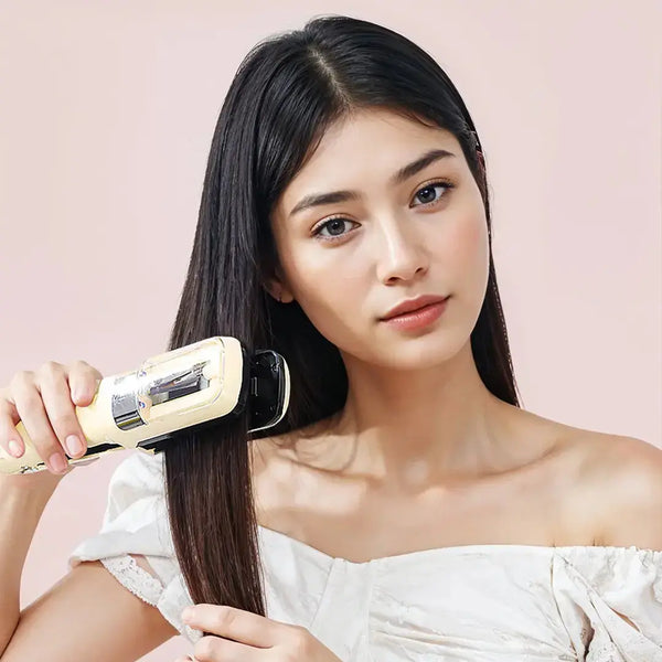 Porodo Lifestyle 2-In-1 Split End Trimmer & Hair Straightener (White) Scrollcart Qatar 