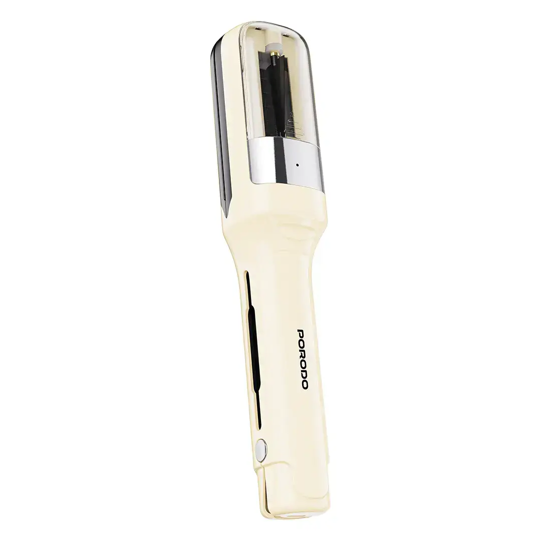 Porodo Lifestyle 2-In-1 Split End Trimmer & Hair Straightener (White) Scrollcart Qatar 