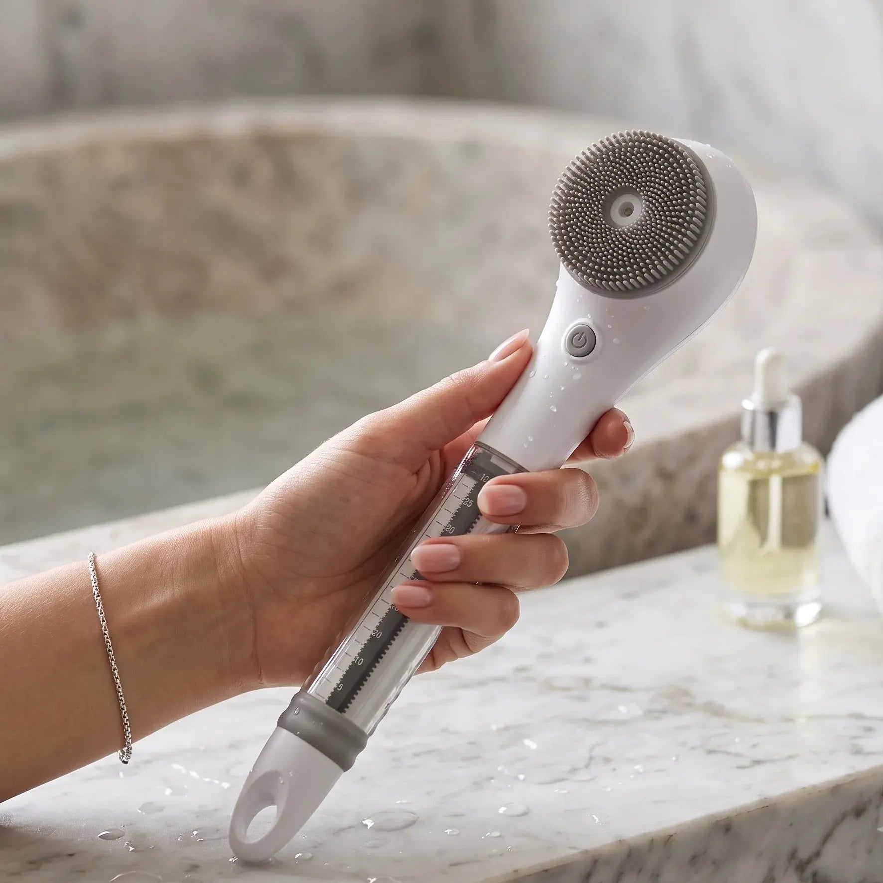 Porodo Alva Electric Bath Brush- Rechargeable Scrubber Qatar
