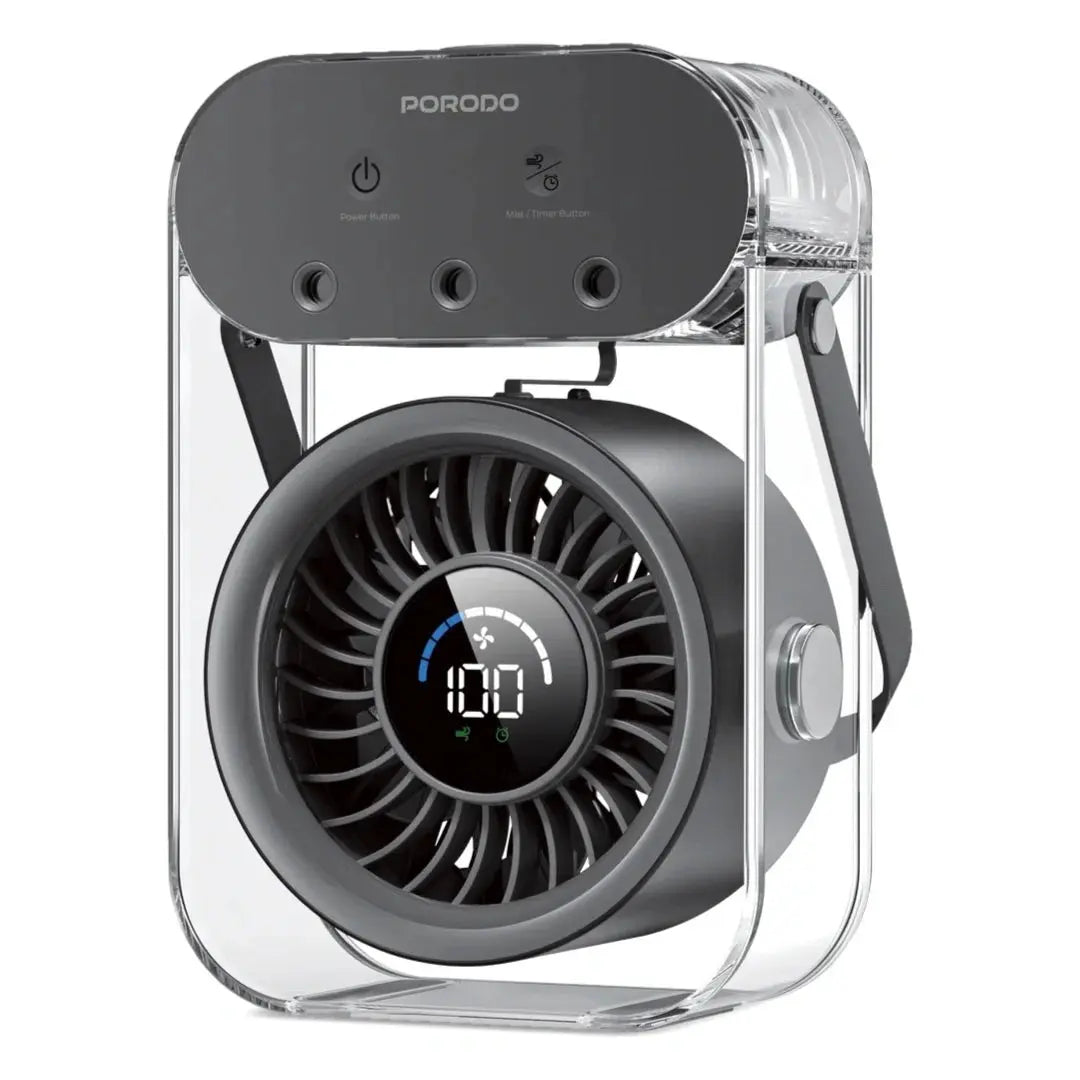 Porodo Chillo Aqua Portable Mist Fan 4000mAh Doha Qatar