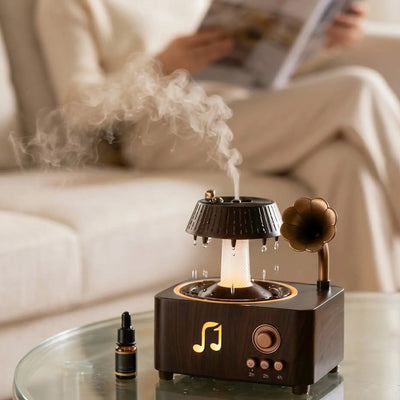 Porodo Concord Vintage Aroma Diffuser & Speaker Doha Qatar