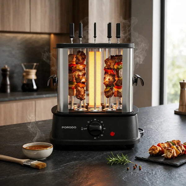 Porodo GrillJet Electric Rotisserie Kebab Grill 900W Qatar