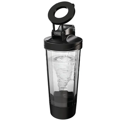 Porodo Lifestyle Grip & Mix Electric Protein Shaker Bottle (Black) Scrollcart Qatar 