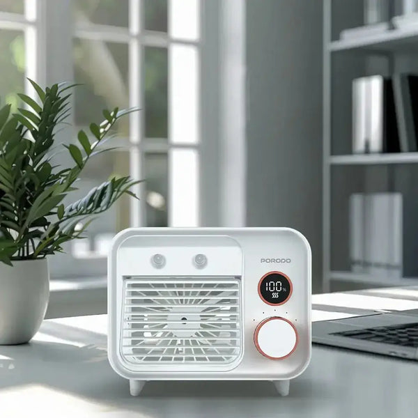 Porodo Mini Mist Fan Desktop Air Cooler 2000mAh Doha Qatar