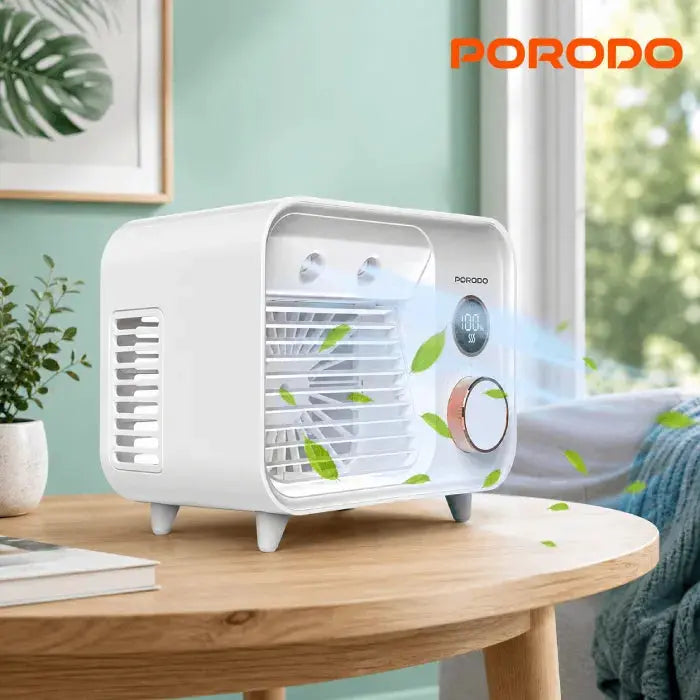 Porodo Mini Mist Fan Desktop Air Cooler 2000mAh Doha Qatar
