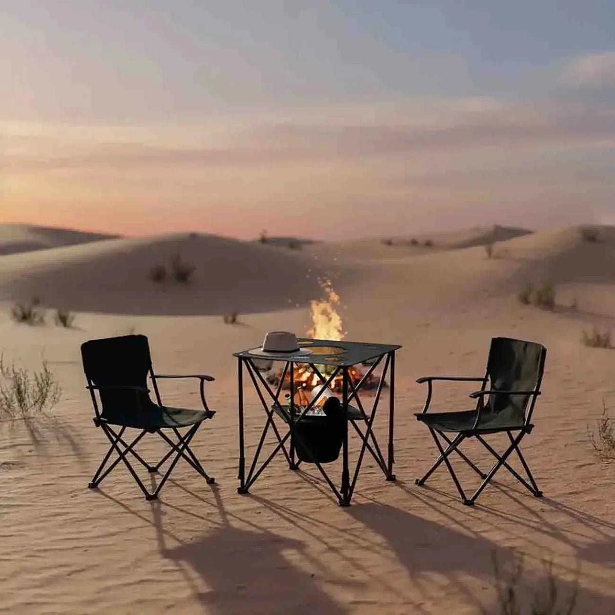 Porodo Lifestyle Outdoor Companion Foldable Camping Table – 20kg Capacity, Cooler Pouch & Cup Holders Scrollcart Qatar 