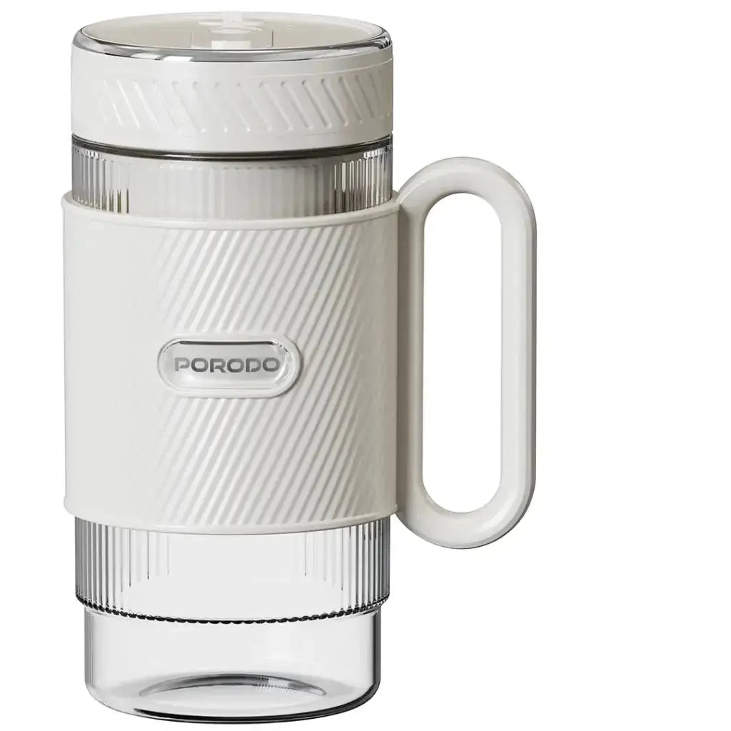 Porodo Lifestyle Portable Dual-Cup Smoothie Blender (White) Scrollcart Qatar 