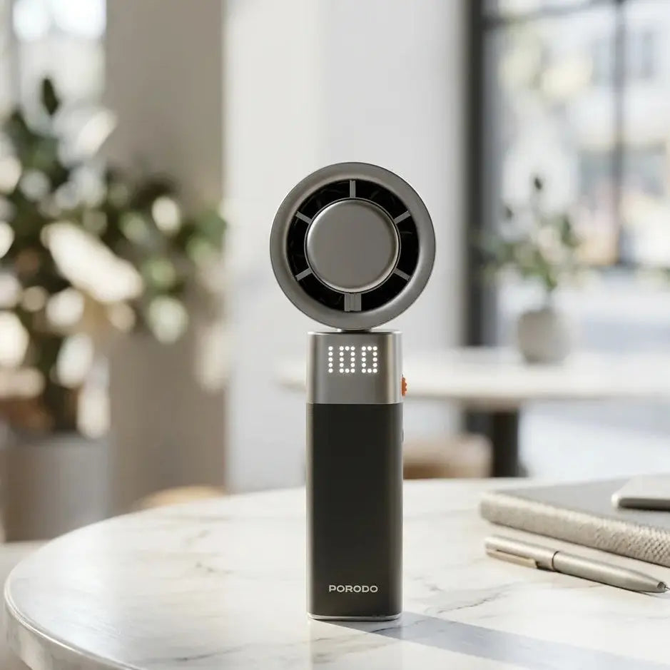 Turbo Handheld Fan – USB Cooling | Scrollcart Qatar