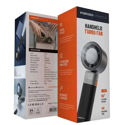Turbo Handheld Fan – USB Cooling | Scrollcart Qatar