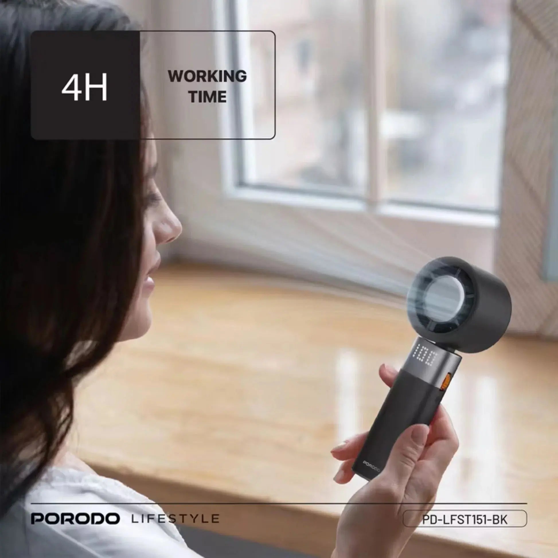 Turbo Handheld Fan – USB Cooling | Scrollcart Qatar