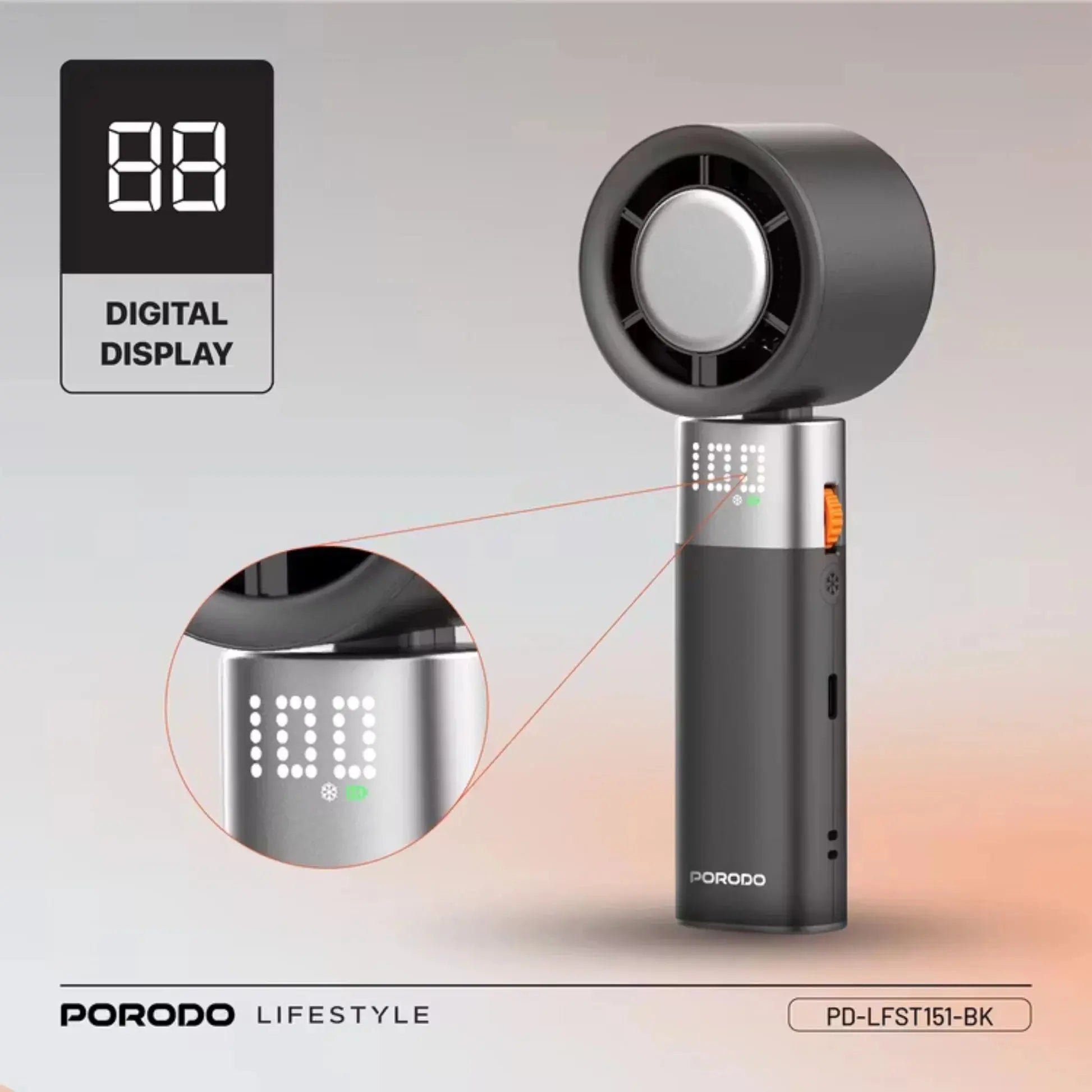 Turbo Handheld Fan – USB Cooling | Scrollcart Qatar