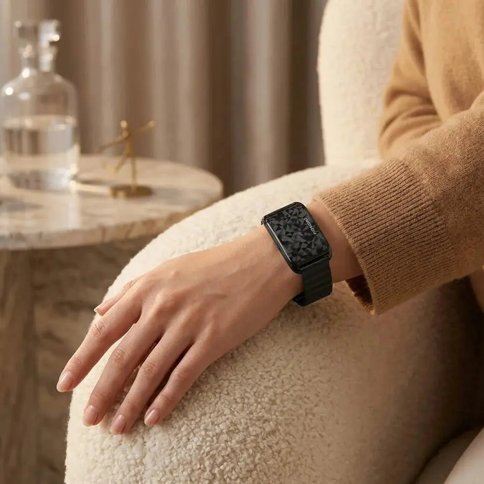 Porodo TrackFit Arc Smart Fitness Tracker with Magnetic Strap Scrollcart Qatar 