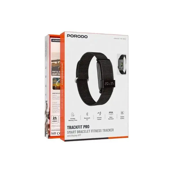 Porodo TrackFit Pro Smart Bracelet Fitness Tracker Scrollcart Qatar 
