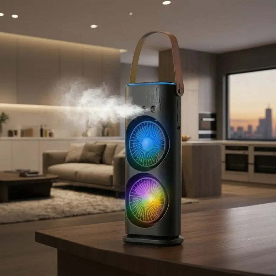 Portable Air Cooler Fan - USB Mist Humidifier Remote Qatar
